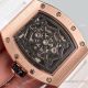 Copy Richard Mille RM 19-01 Rose Gold White Rubber Spider Face Watch (7)_th.jpg